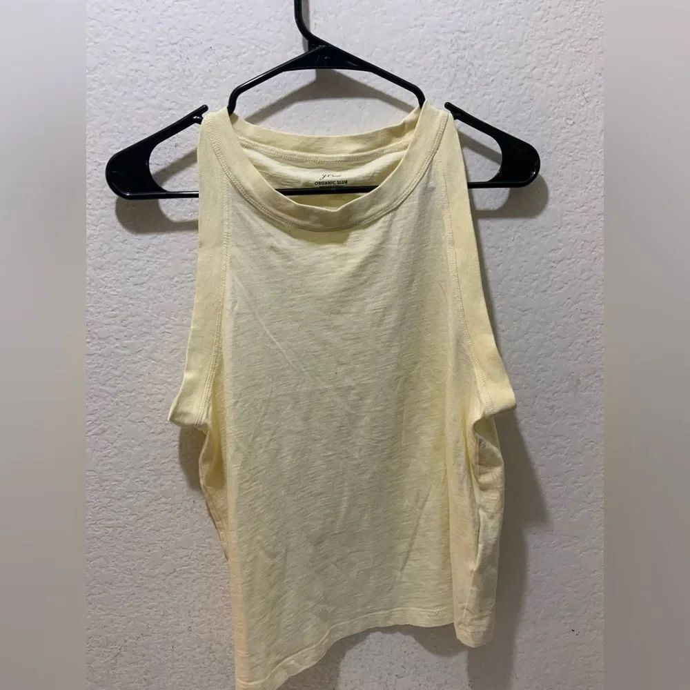 J. Crew organic slub Cropped Tank